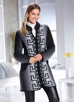 Lange jas met ritssluiting 