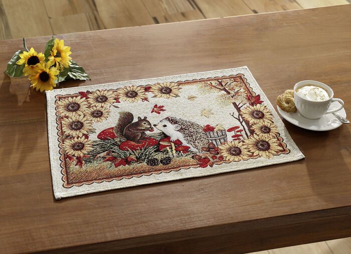 Tafel- en kamerdecoratie van wandtapijt CRÈME
