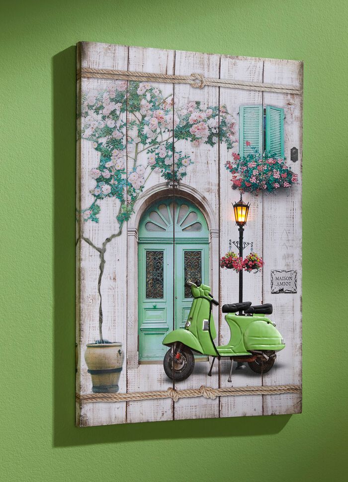 Canvasfoto met metalen applicaties 