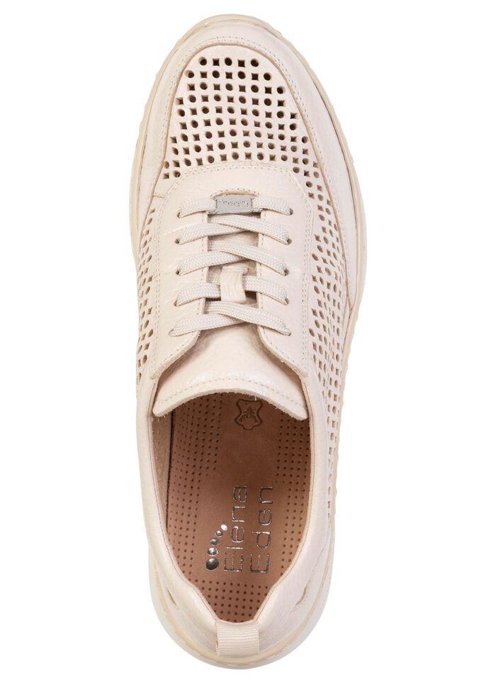 ELENA EDEN, zomerse damessneakers, breedte H, met uitneembaar voetbed BEIGE