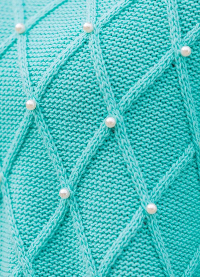 Trui met pareldecoratie 