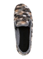 Slippers gemaakt van textielmateriaal met een patroon GRIJS-MULTICOLOR