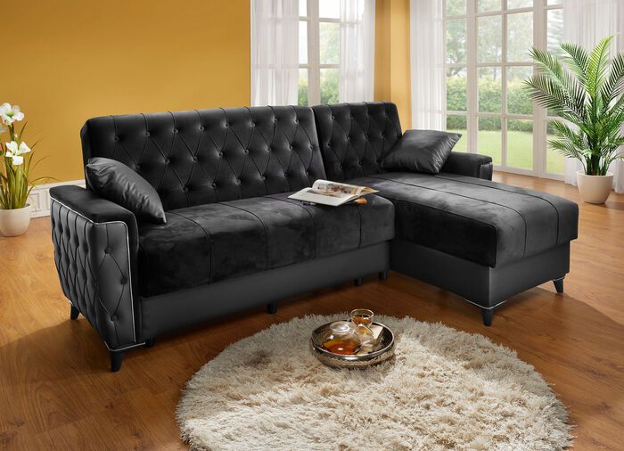 Gestoffeerd meubilair met bedkast en ligfunctie 