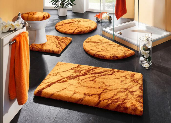 Badmattenset van Grund met marmeren dessin 