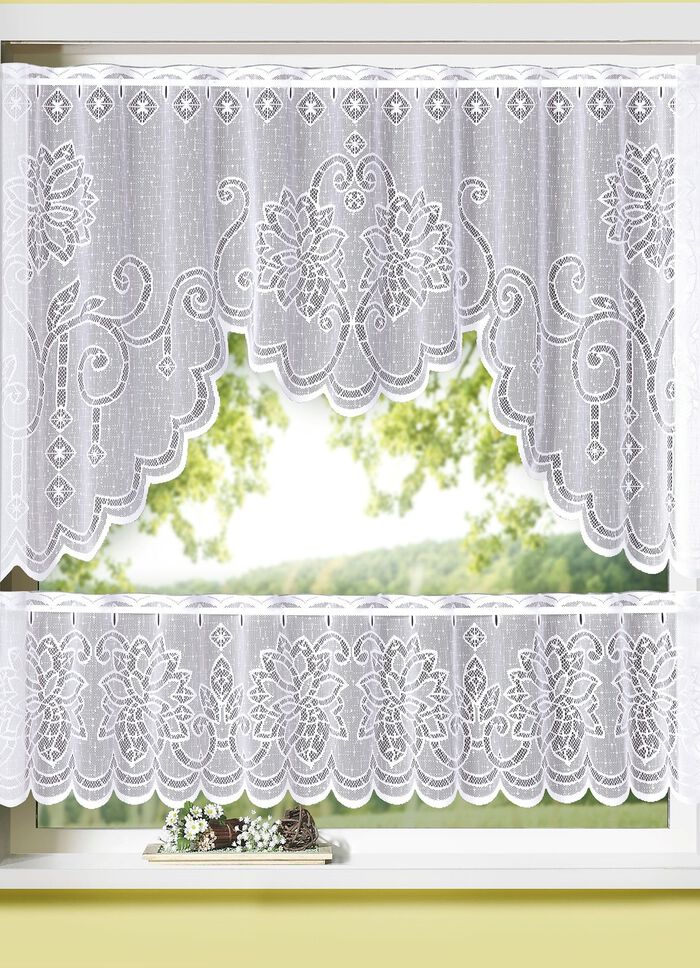 Raamset met 2-delige roede doorvoer 