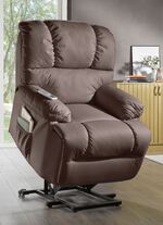 Ontspanningsstoel met comfortabele kantelfunctie BRUIN