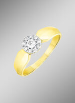 Expressieve damesring met diamanten 