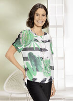 Dubbellaags overhemd met chiffon-sprei 