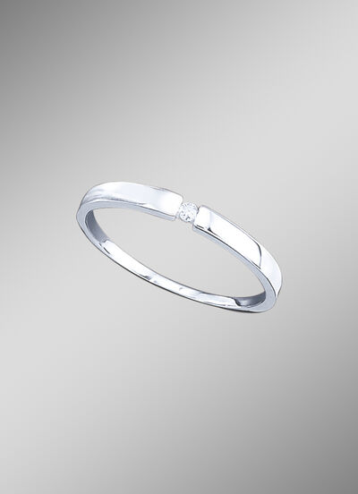 Solitaire-ring met briljant 
