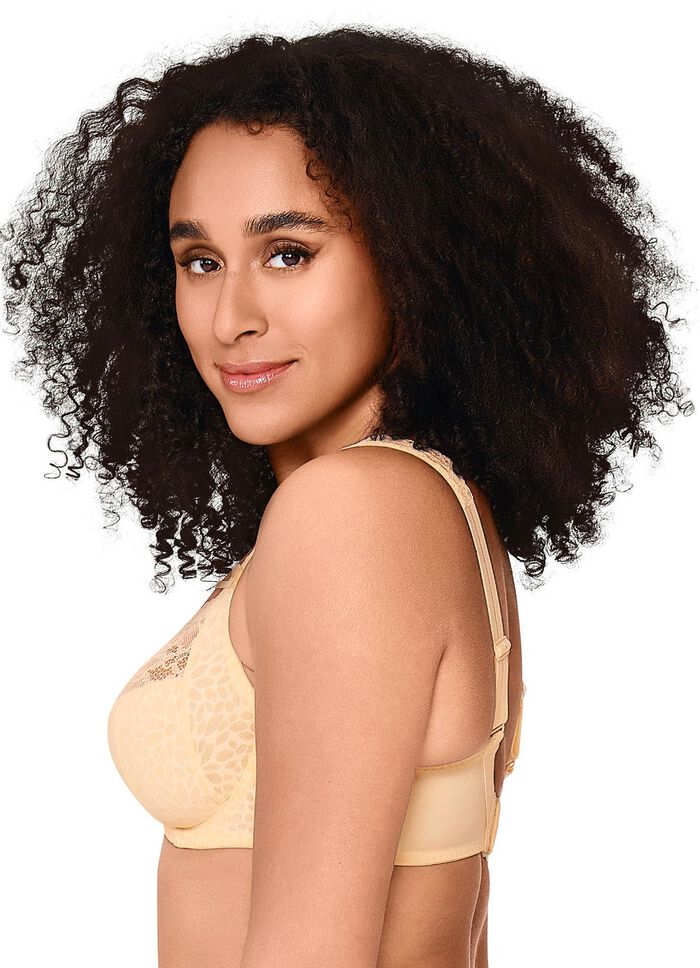 LingaDore beugelbeha met jacquarddesign en elastische kant 