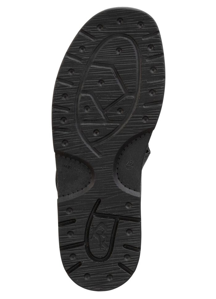 Comfortabele herensandalen, breedte K, met anatomisch gevormd voetbed SCHWARZ