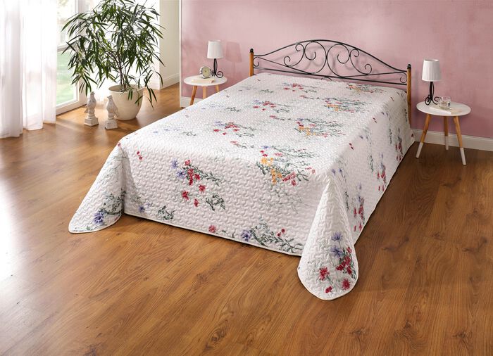 Sprei/kussenhoezen, verschillende uitvoeringen CREME-MEERKLEURIG