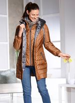 Korte jas met vestinzet 