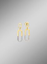 Beweegbare oorbellen met 30 diamanten 