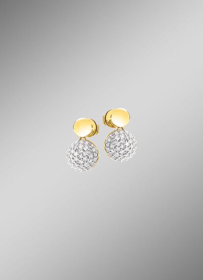 Prachtige oorbellen met 70 diamanten 