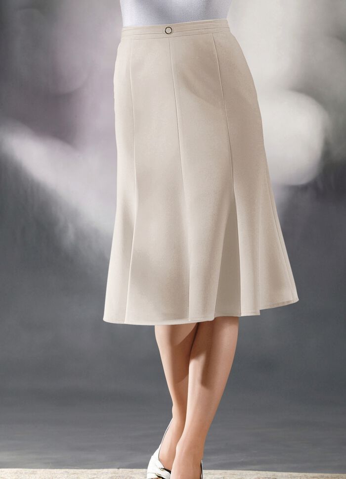 rok met 8 panelen ECRU