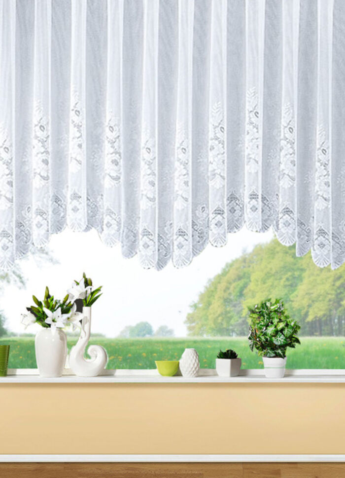 Vensterrolgordijn met bloemenmotief 