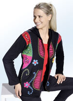 Jasje met geborduurde bloemen en oren van tarwemotieven 