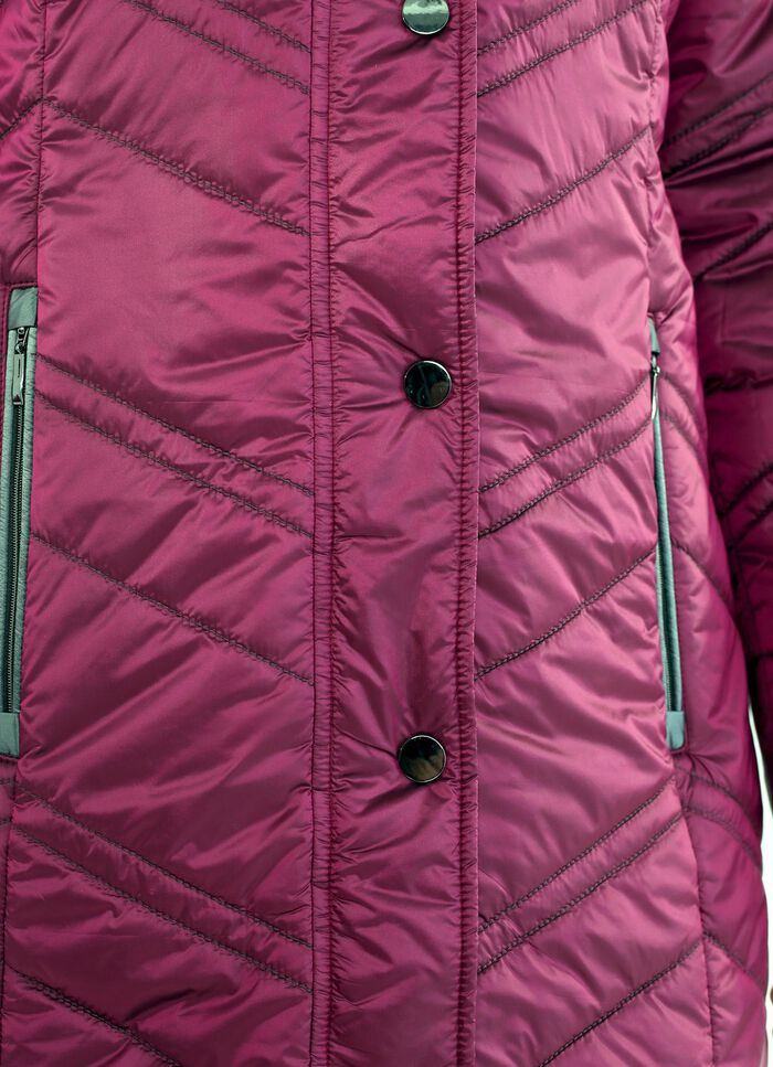 Lange jas in 2 kleuren CYCLAAM