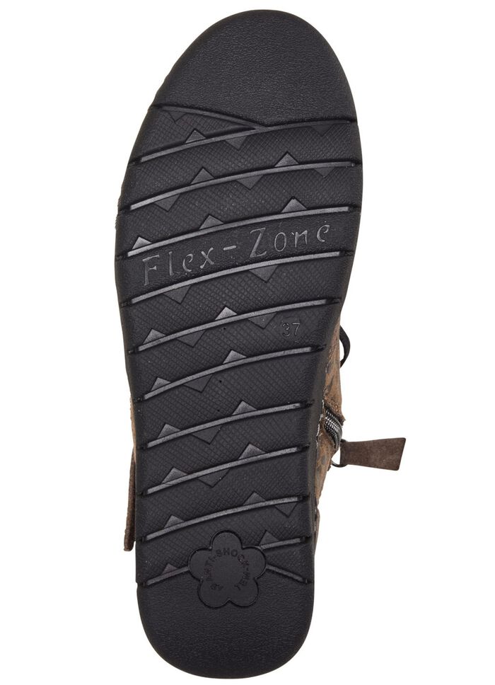 ELENA EDEN veterlaarsje van su&egrave;de TAUPE