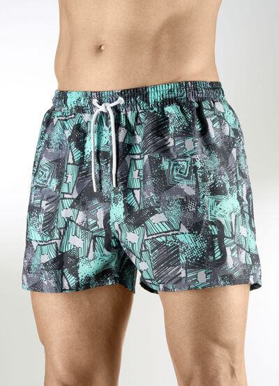 Zwemshort met zijzakken, microvezel 