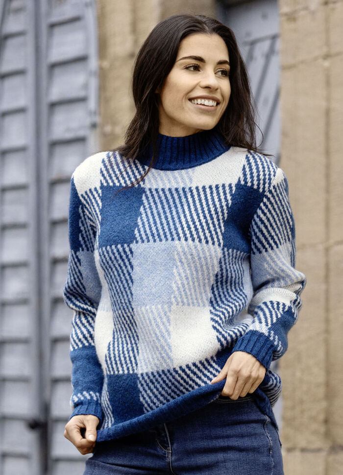 Trui in jacquarddessin 