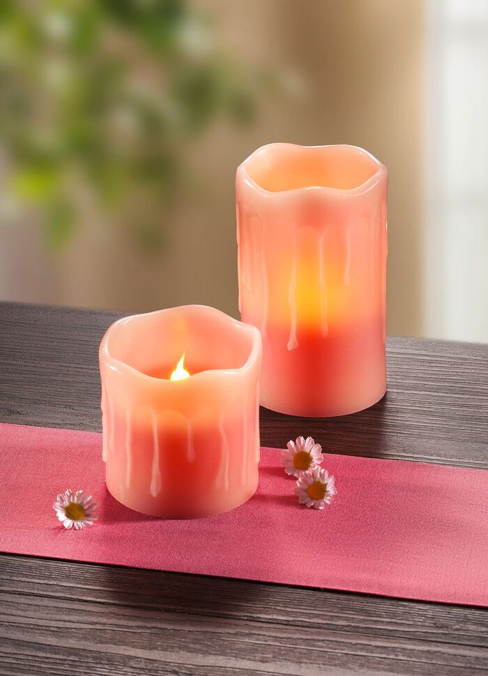 LED kaarsen van echte was met geur ROOS