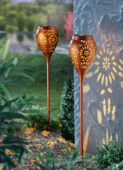 Solar-tuinfakkel, set van 2 