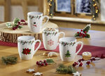 Steengoed kerstmokken, set van 4 