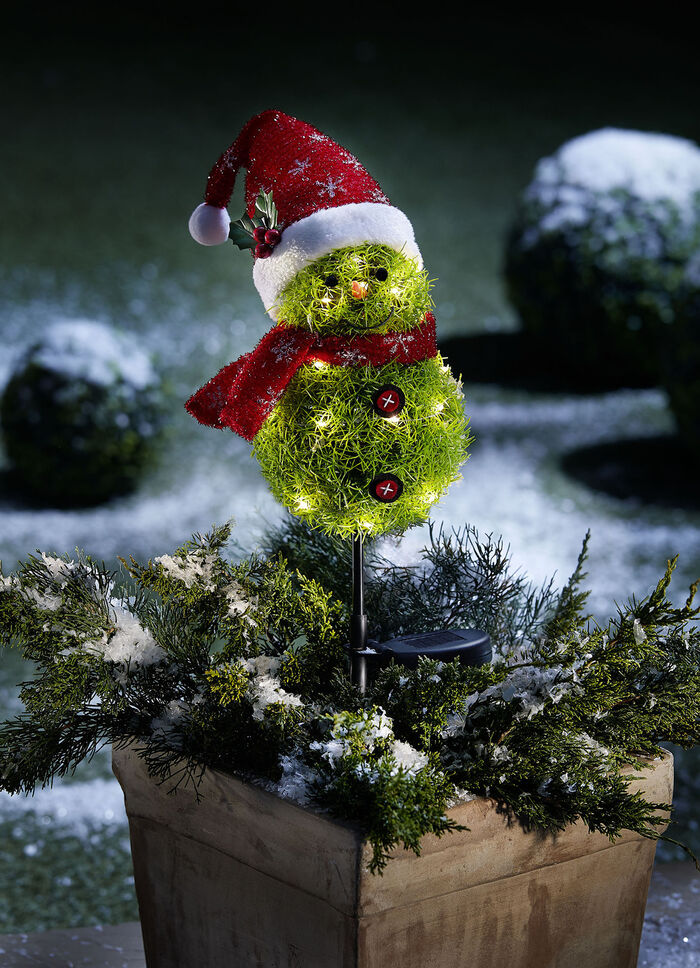 Sneeuwpop op zonne-energie 