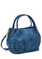 Laurina tas met elegant reli&euml;f BLAUW