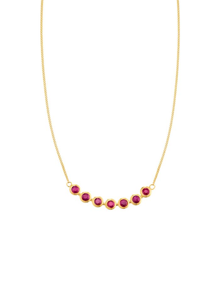 Ketting in goud met robijn 
