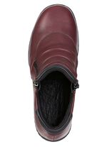 ELENA EDEN, comfortabele dameslaarzen, breedte H, met uitneembaar voetbed BORDEAUX-ZWART