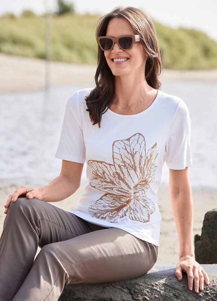 Shirt met strass-versiering 