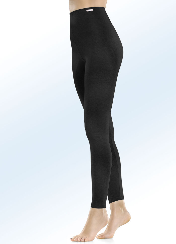 Twee-pack leggings met biologisch katoen 1X ROOD, 1X ZWART