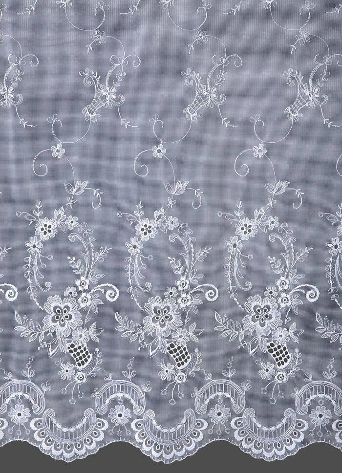 Jaloezie met Plauen borduursel en universeel raillint 