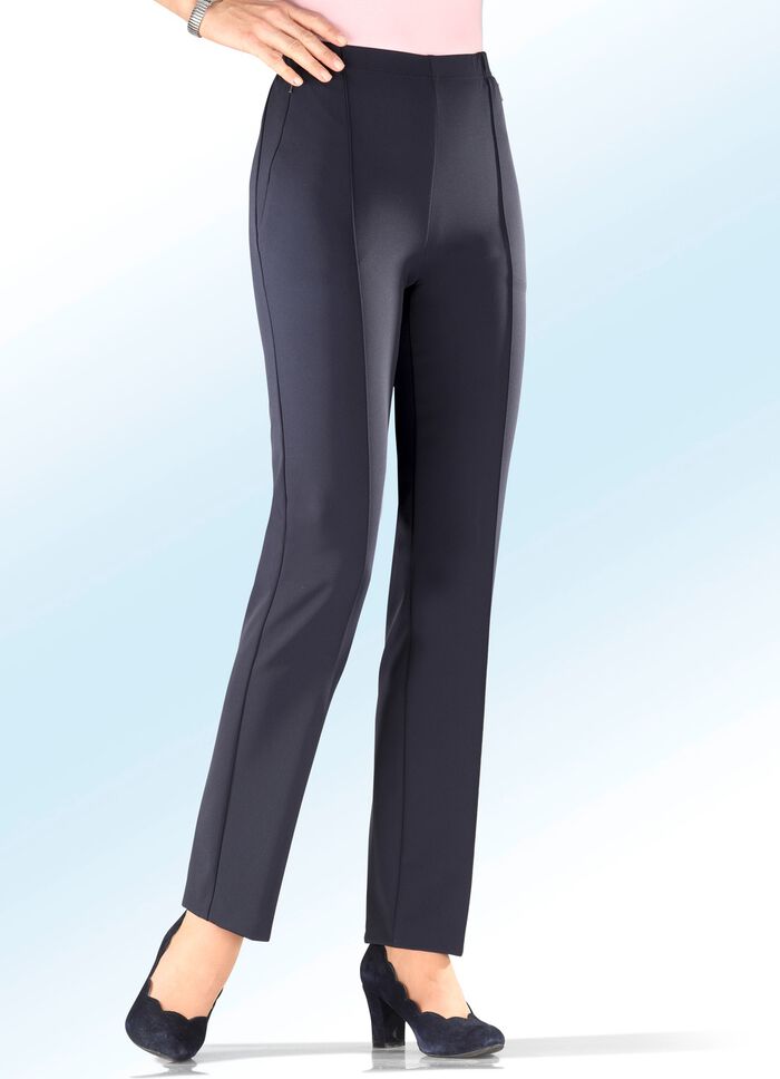 Broek in kreukelvrije, kofferbestendige kwaliteit 