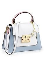 Laurina, mini tas, dames, met afneembare schouderband WEISS-BLAU-ROSÉ