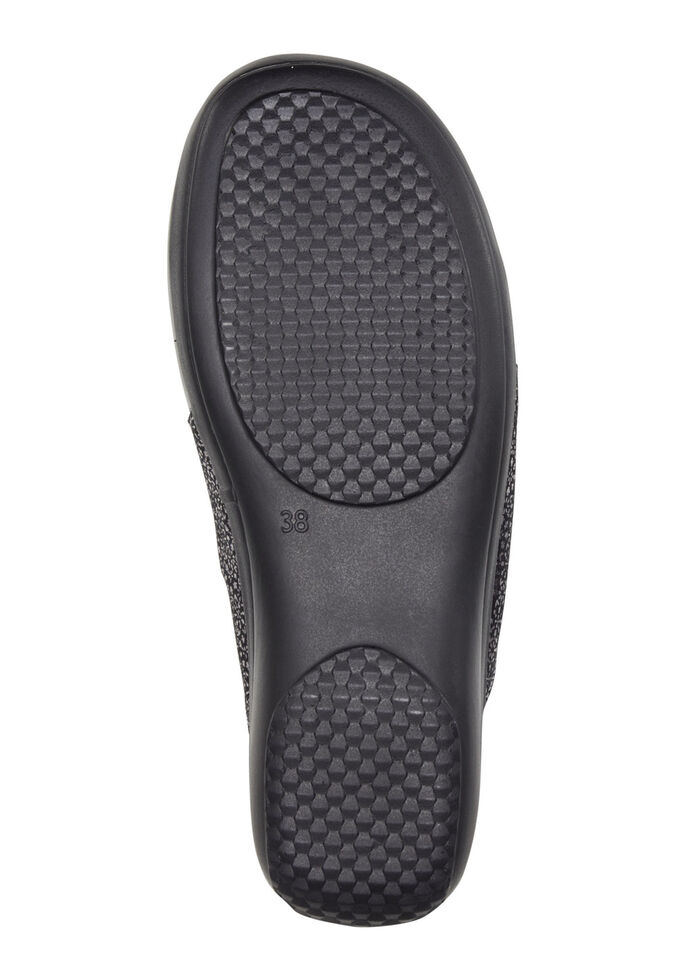 ELENA EDEN pantoffels van kalfsnappaleer ZWART