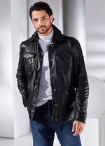 Kort leren jasje van &ldquo;Cabrini&rdquo; 