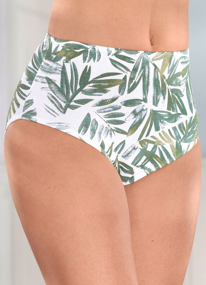 Set van vier slips met een mooi bloemdessin 