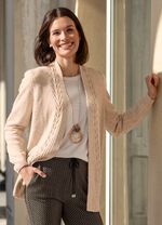 Vest met decoratieve structuur 