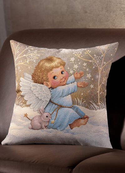 Kussenhoes met engelenmotief 