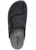 Klassieke herenpantoffels met anatomisch gevormd voetbed ANTRACIET