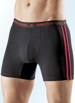 Set van vier boxershorts, effen met contrasterende strepen 