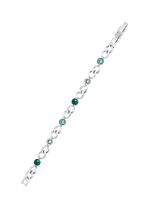 Armband met groene kristallen 