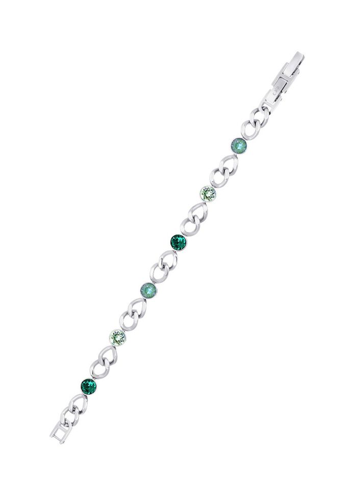 Armband met groene kristallen 