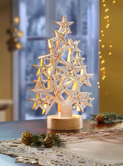 Verlichte dennenboom 