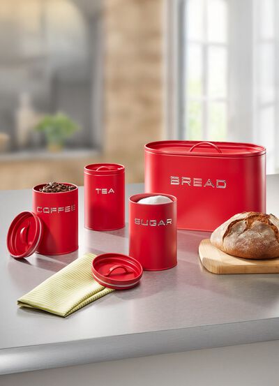 Stalen opslagcontainer met deksel 