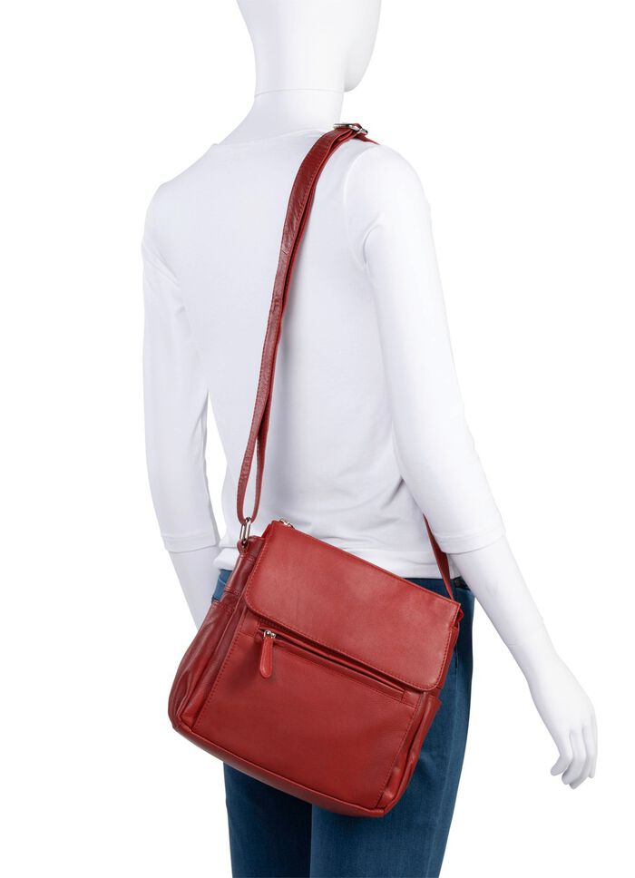 Laurina, tas, dames, met verstelbare schouderband ROBIJNROOD